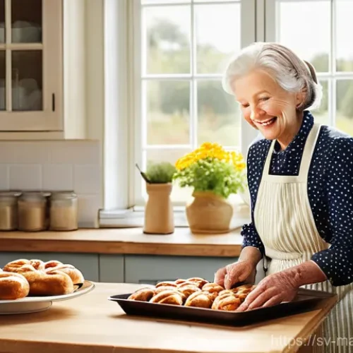 향기 마케팅과 감정의 연결고리 - **"Cozy Swedish Kitchen, Scent of Freshly Baked Goods"**
    A heartwarming scene inside a rustic, y...