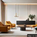 Home 16 향기 마케팅을 활용한 이벤트 기획 - A sophisticated event lobby scene in Stockholm, featuring elegant Scandinavian design with minimalis...